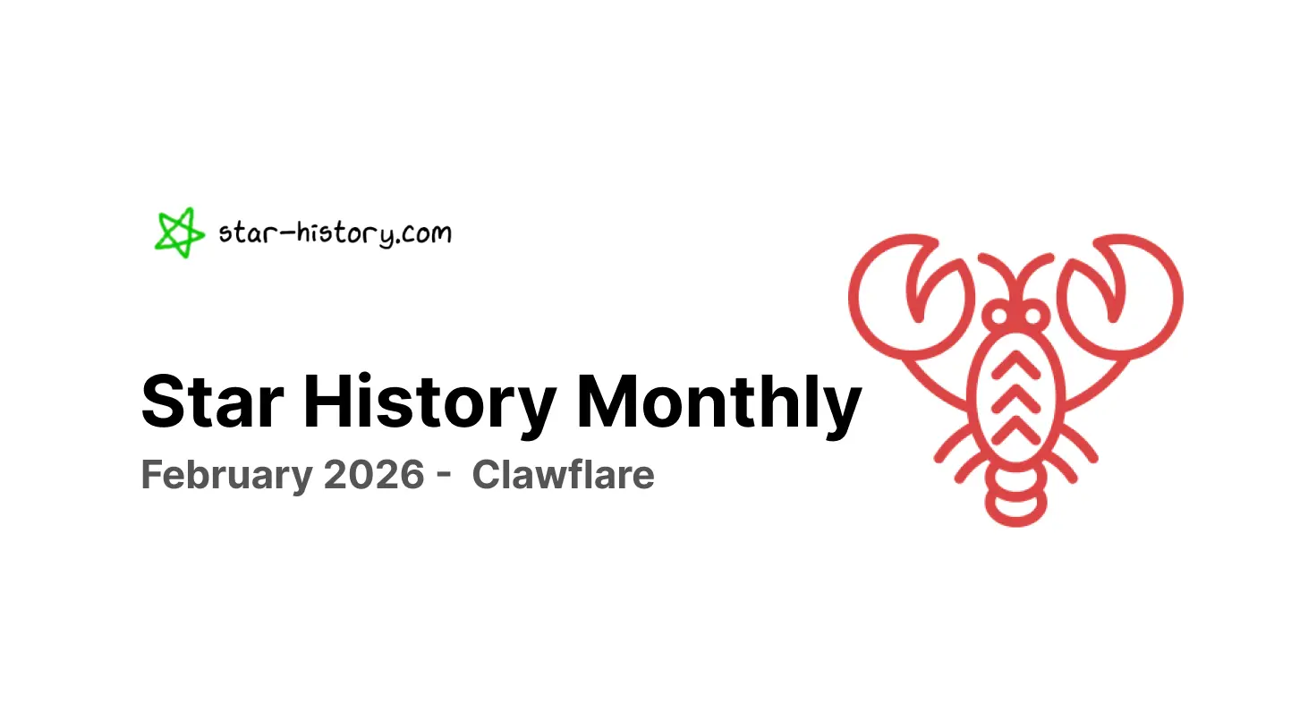 Star History Monthly February 2026 | Clawflare