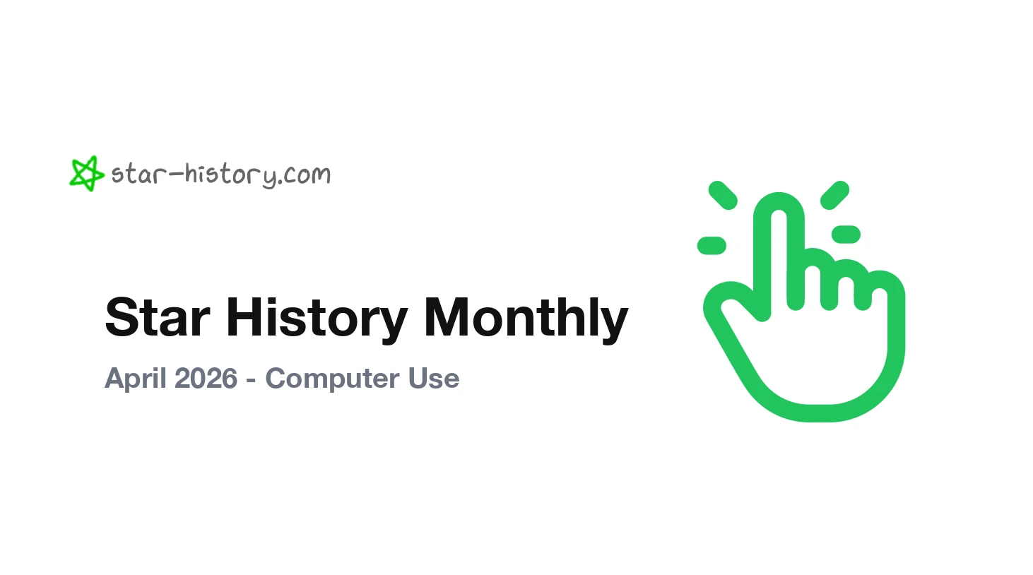 Star History Monthly Apr 2026 | Computer Use