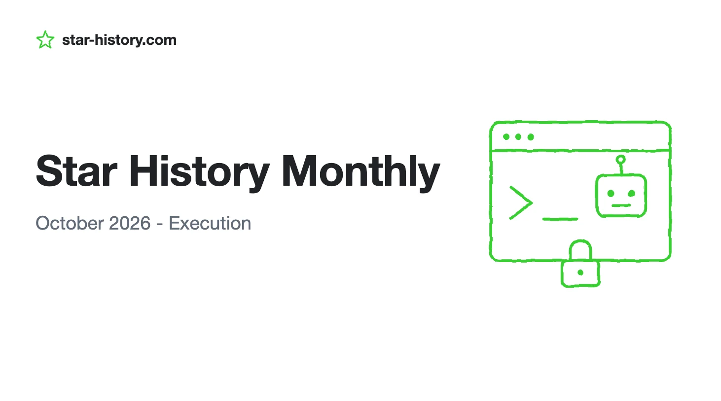 Star History Monthly October 2026 | Execution