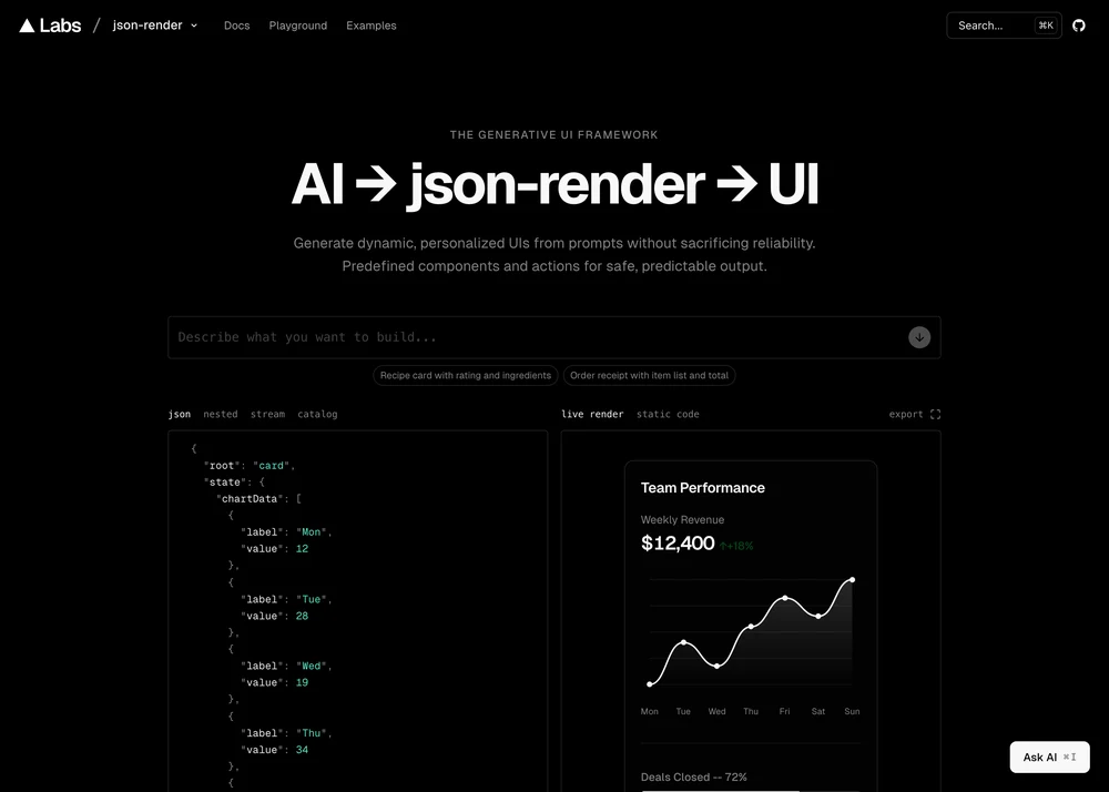 json-render website