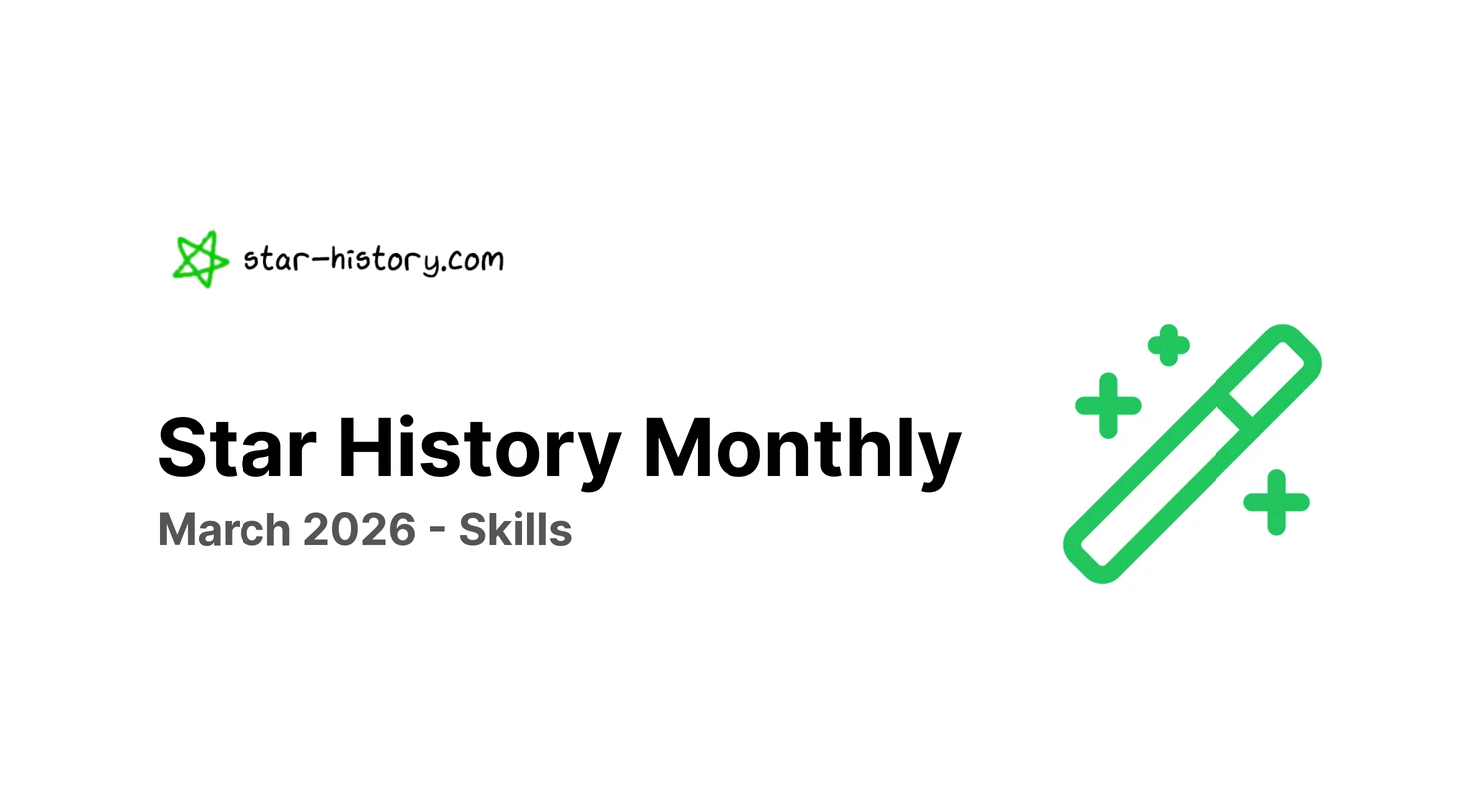 Star History Monthly March 2026 | Skills